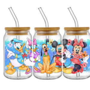 Alternative view of Taza de Vidrio 550 ml mickey y minie