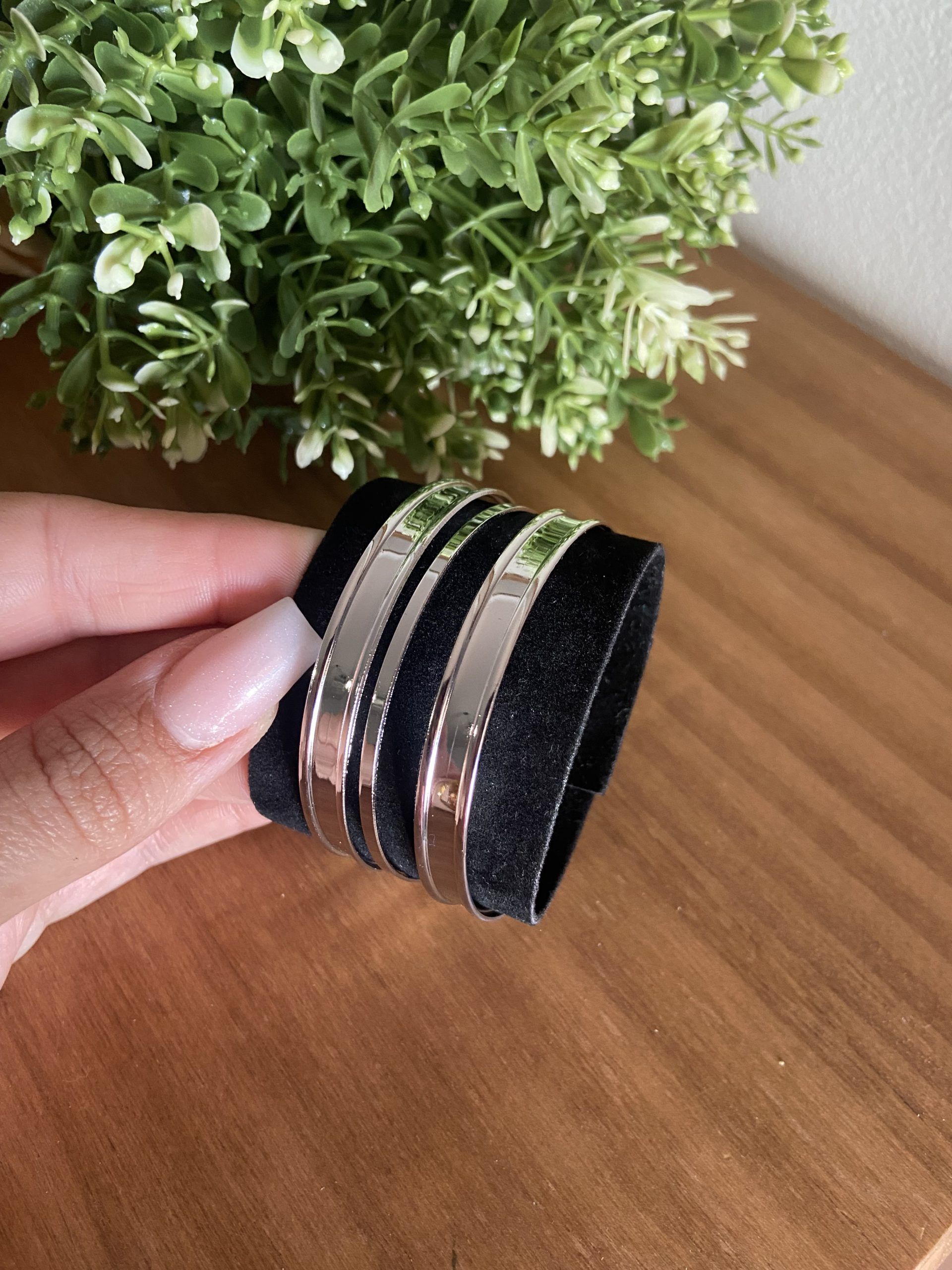 Brazalete ancho plata