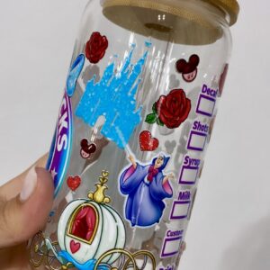 Alternative view of Taza de Vidrio 550 ml Cenicienta