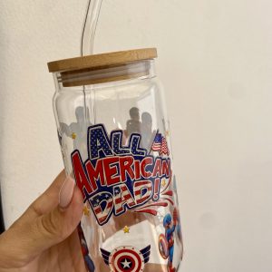 Taza de vidrio 550 ml ALL AMERICAN DAD