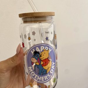 Taza de vidrio 550 ml HAPPY MONTHERS DAY