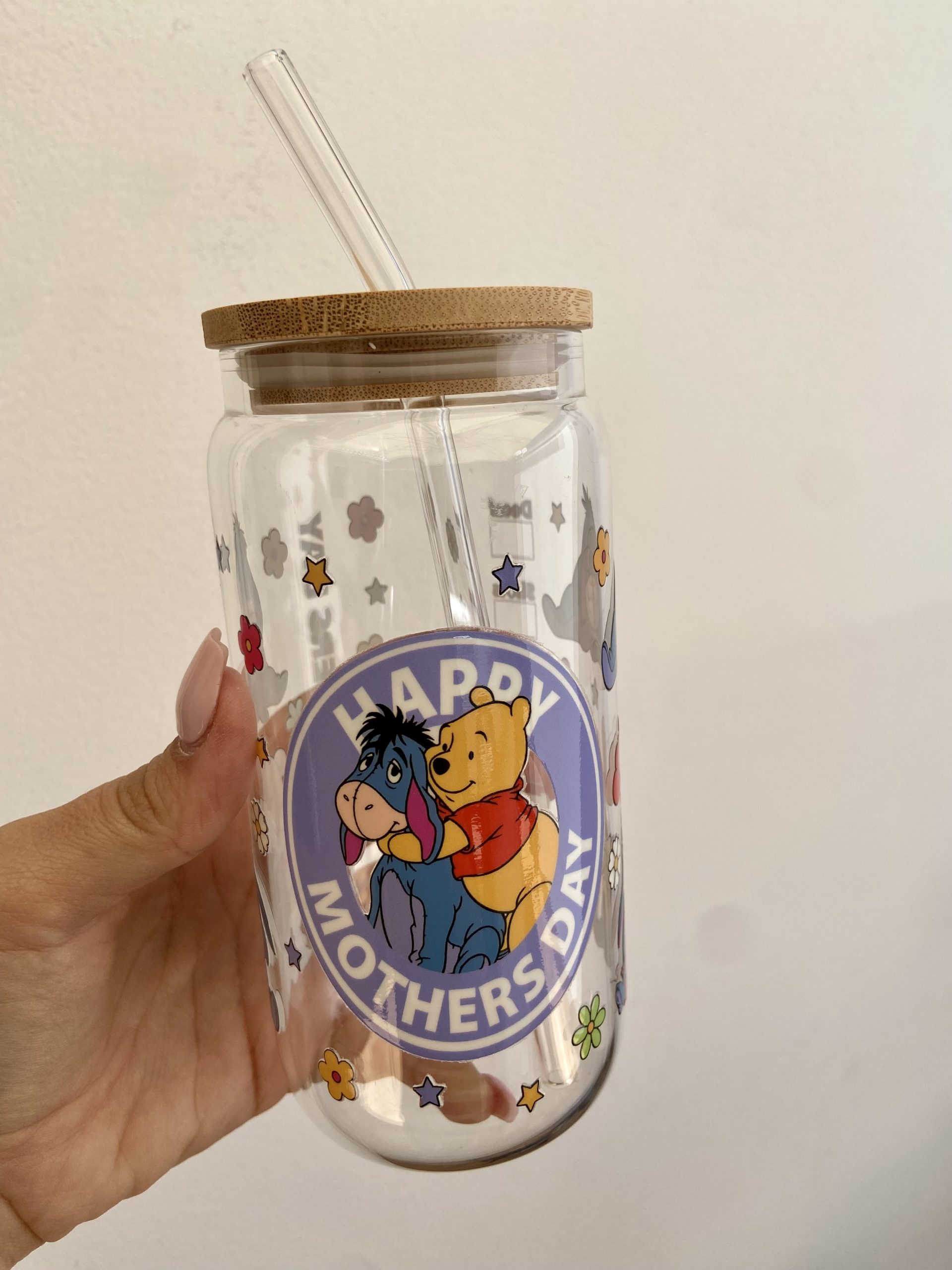 Taza de vidrio 550 ml HAPPY MONTHERS DAY