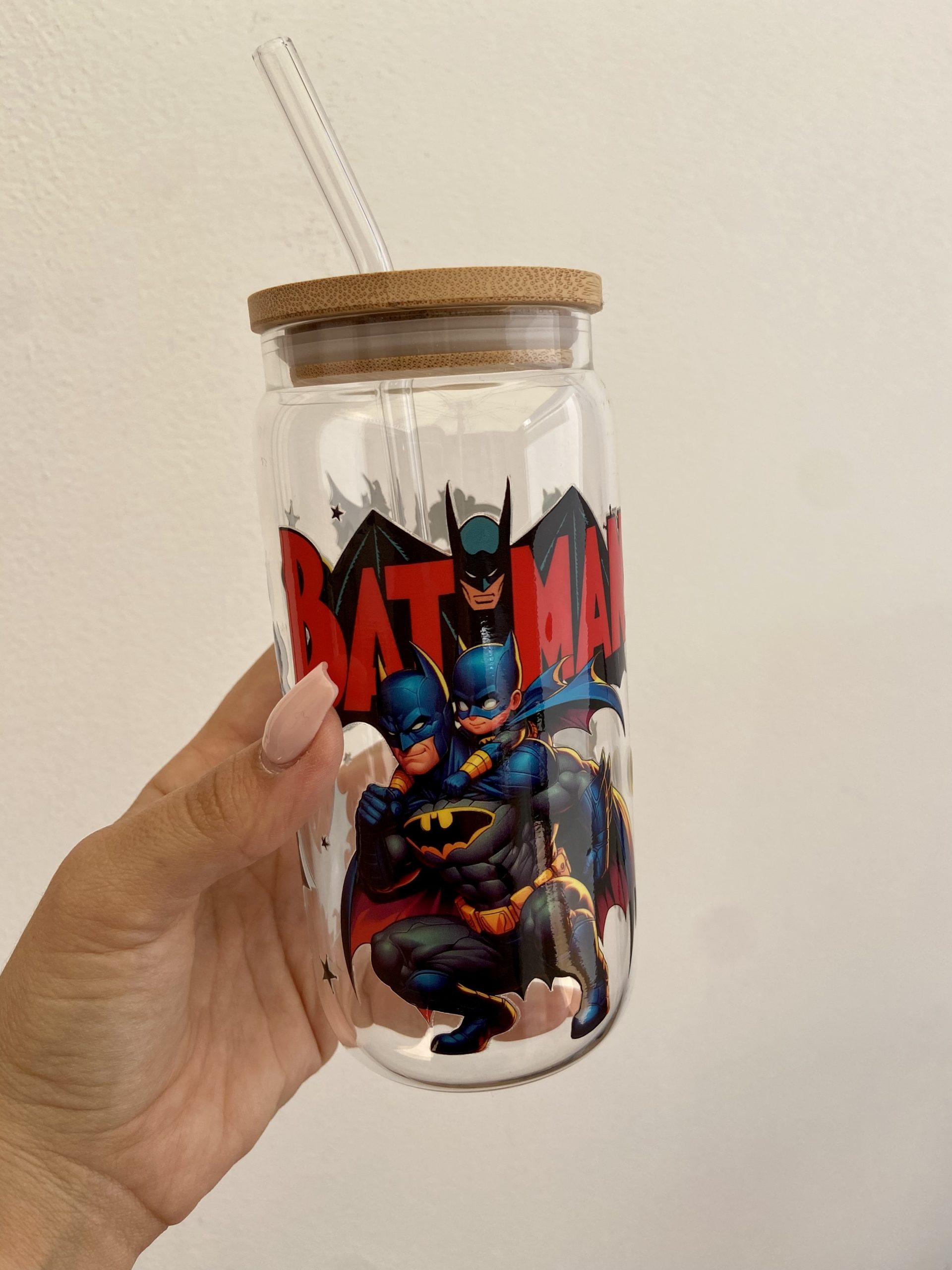 Taza de vidrio 550 ml BATMAN
