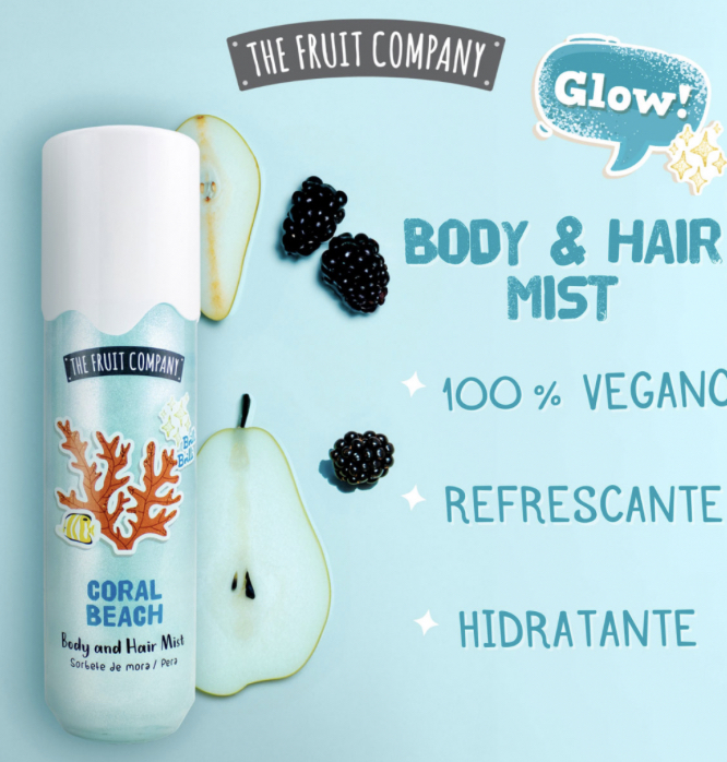 Hair & Body Mist Coral Beach Glitter 200 ml