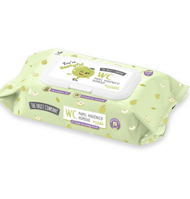 Papel Higiénico Húmedo Manzana