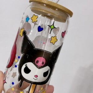 TAZA DE VIDRIO 550 ml Kuromi