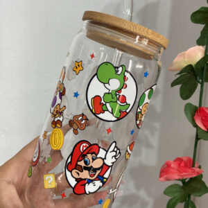 Alternative view of TAZA DE VIDRIO 550 ml Súper Mario