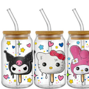 Alternative view of TAZA DE VIDRIO 550 ml Kuromi