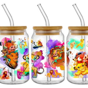 Alternative view of TAZA DE VIDRIO 550 ml El Rey León