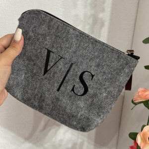 Neceser Fieltro personalizado con inicial o Nombre