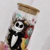 Taza de Vidrio 550 ml Pesadilla antes de Navidad 1