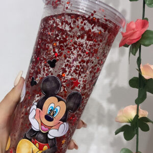 Alternative view of Taza con pajita 750 ml Personalizada Mickey
