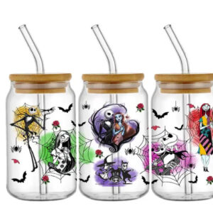 Alternative view of Taza de Vidrio 550 ml Pesadilla antes de Navidad