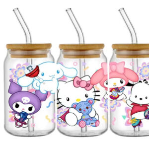 Alternative view of Taza de Vidrio 550 ml Kitty Sanrio