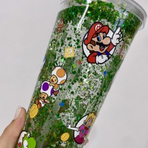 Taza con pajita 750 ml SÚPER MARIO