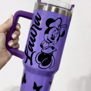 Vaso térmico de acero inoxidable de 1200 ml, con pajita y doble pared para bebidas calientes y frías MINNIE