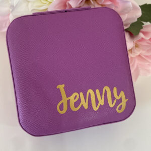 Joyero personalizado Morado