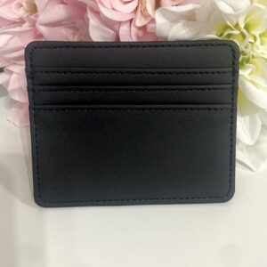 Monedero / tarjetero polipiel Negro