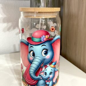 Alternative view of Taza de Vidrio 550 ml DUMBO Y SU MAMÁ