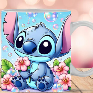 Taza de Stitch Flor