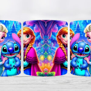 Alternative view of Taza Elsa , Anna y Stitch
