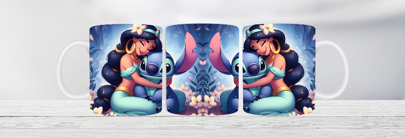 Taza Jazmín y Stitch - Imagen 2