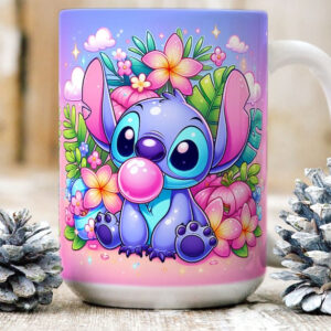 Taza floral Stitch 2