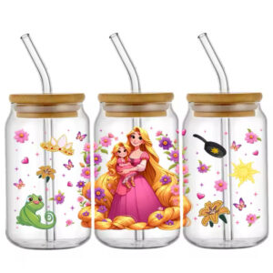 Taza de Vidrio 550 ml PRINCESA RAPUNZEL