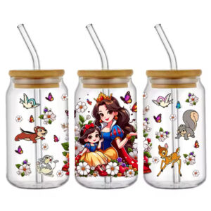 Taza de Vidrio 550 ml PRINCESA BLANCANIEVES