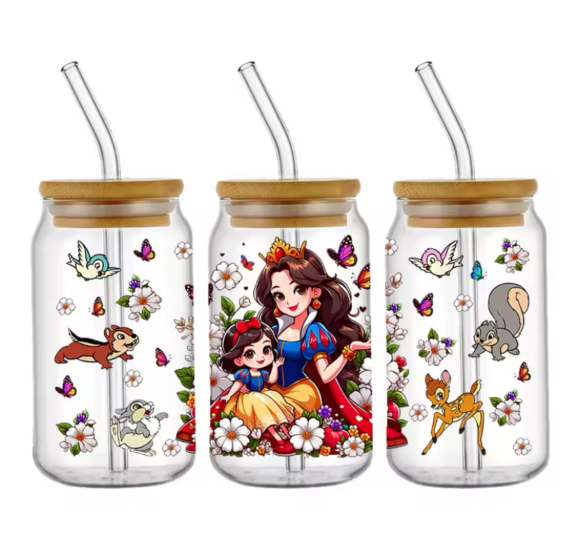 Taza de Vidrio 550 ml PRINCESA BLANCANIEVES