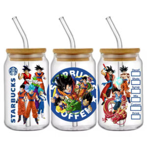 Taza de Vidrio 550 ml GOKU STARBUCK