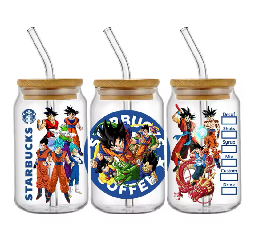 Taza de Vidrio 550 ml GOKU STARBUCK