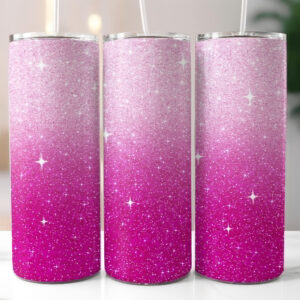 TUMBLER 600 ml Rosa Purpurina