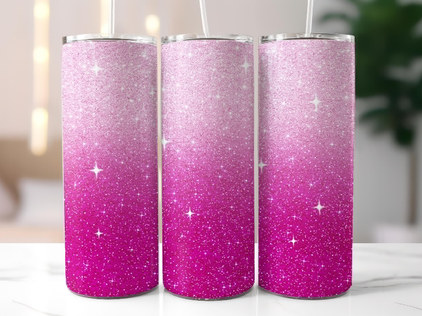 TUMBLER 600 ml Rosa Purpurina