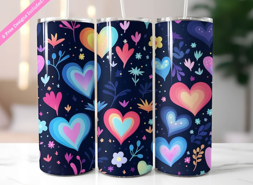 TUMBLER 600 ml Floral
