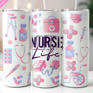 TUMBLER 600 ml VIDA DE ENFERMERA