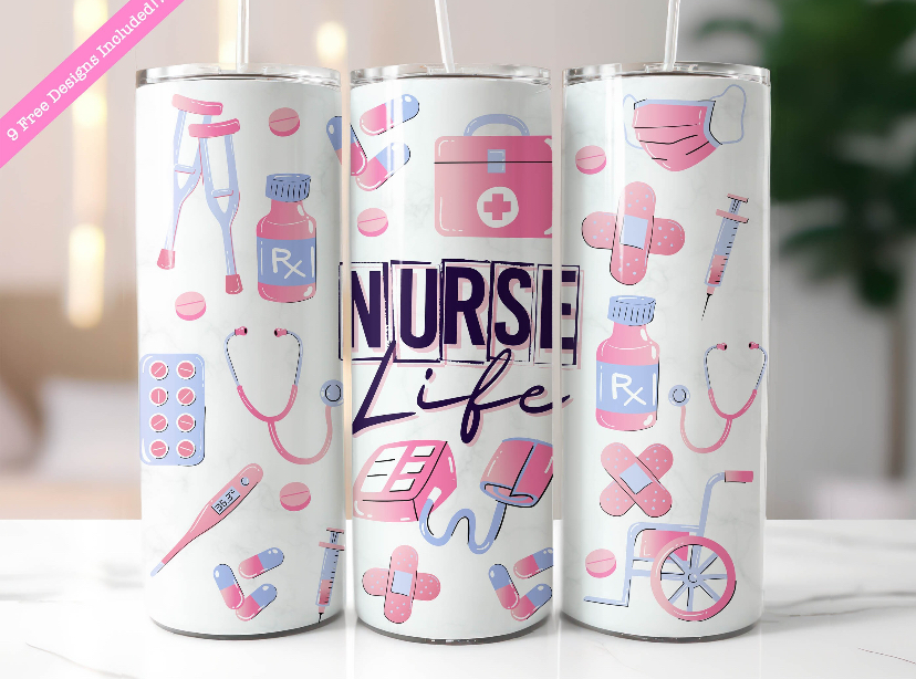 TUMBLER 600 ml VIDA DE ENFERMERA