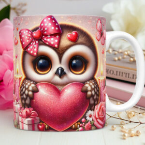 Taza San Valentín Búho