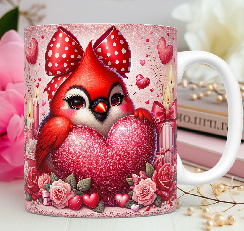 Taza San Valentín Pajaro