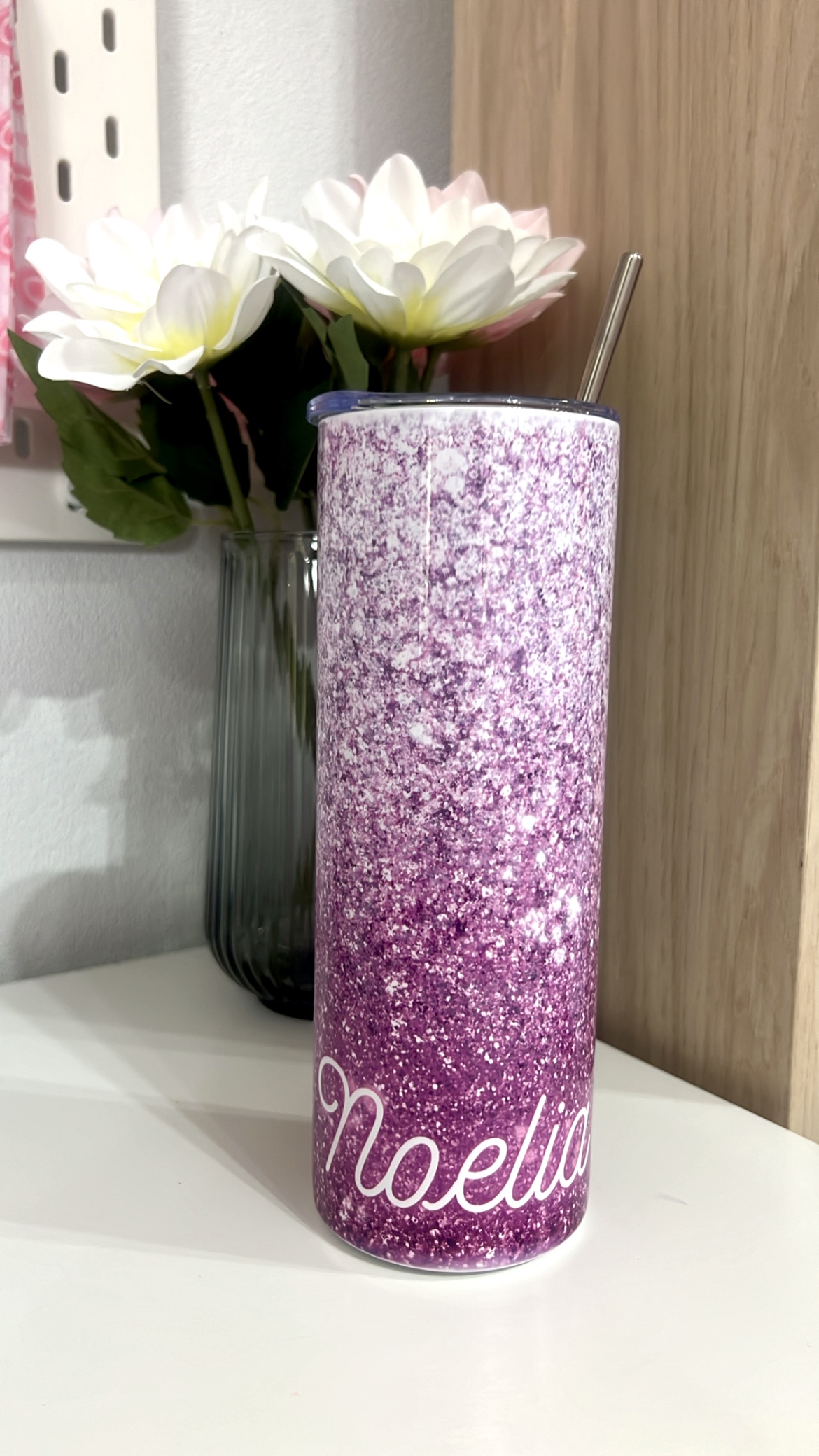 TUMBLER 600 ml Morado PURPURINA