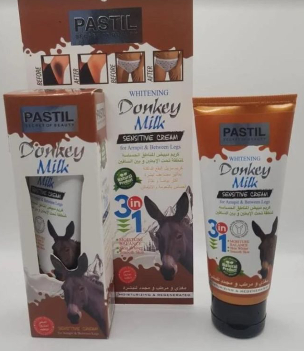 CREMA BLANQUEADORA LECHE DE BURRA ZONA AXILA E INGLES 75 ML