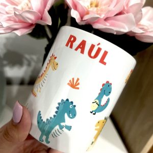 Alternative view of Taza Dinosaurio