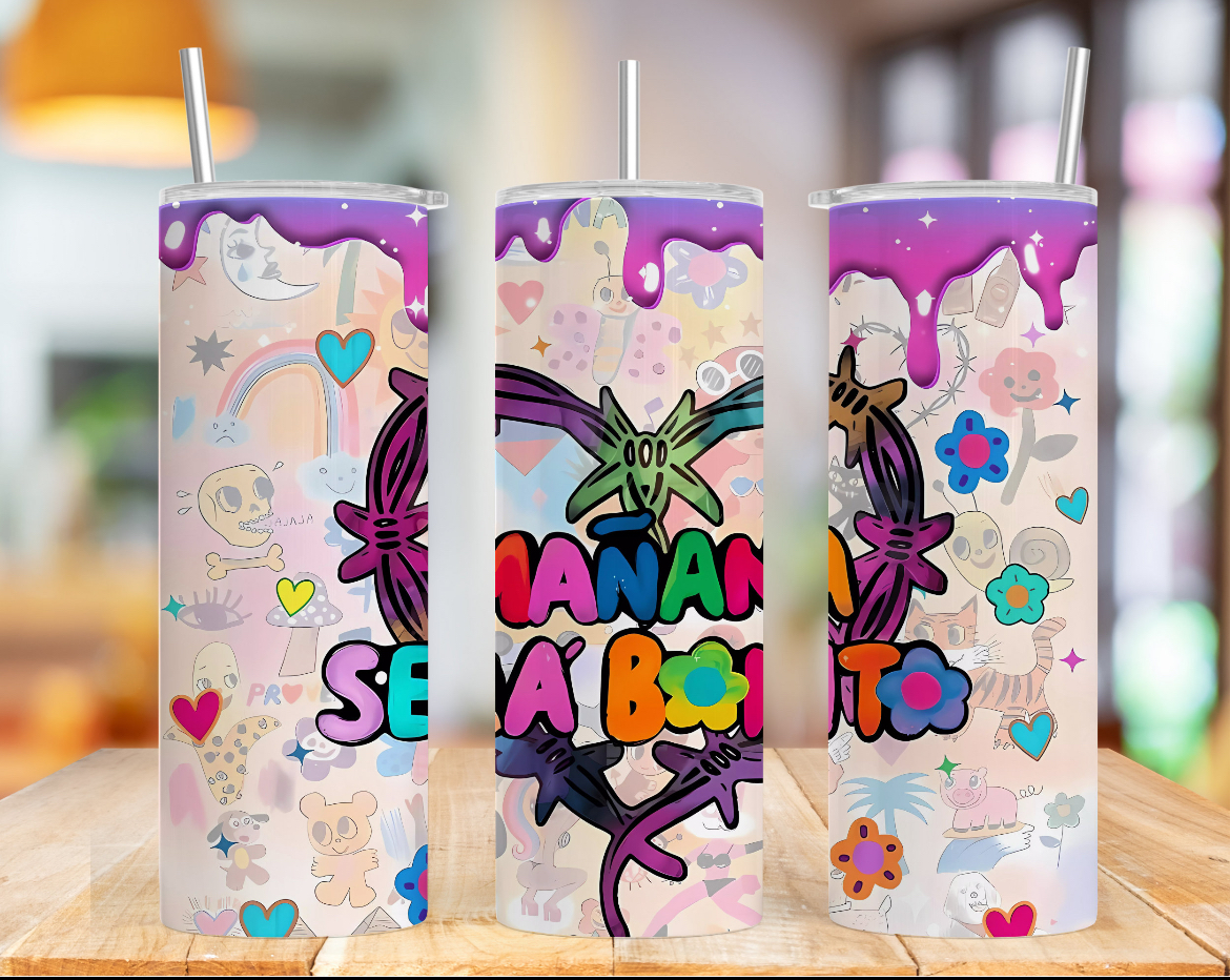 TUMBLER 600 ml KAROL G mañana será bonito