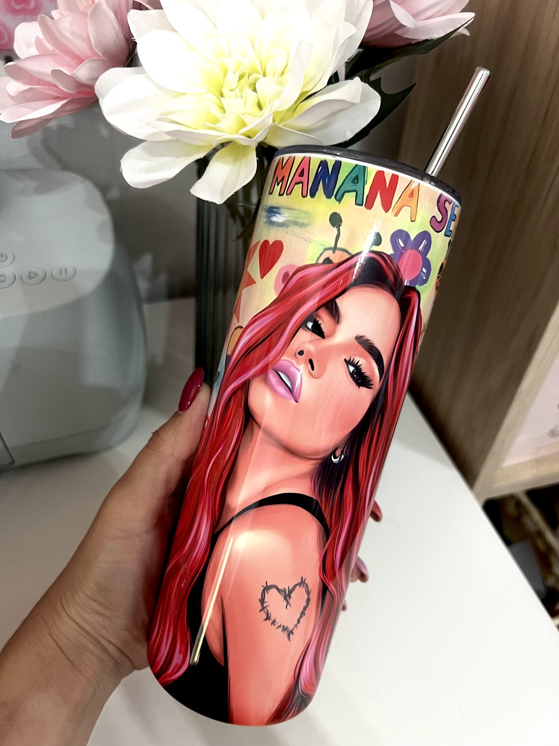 TUMBLER 600 ml KAROL G color - Imagen 2