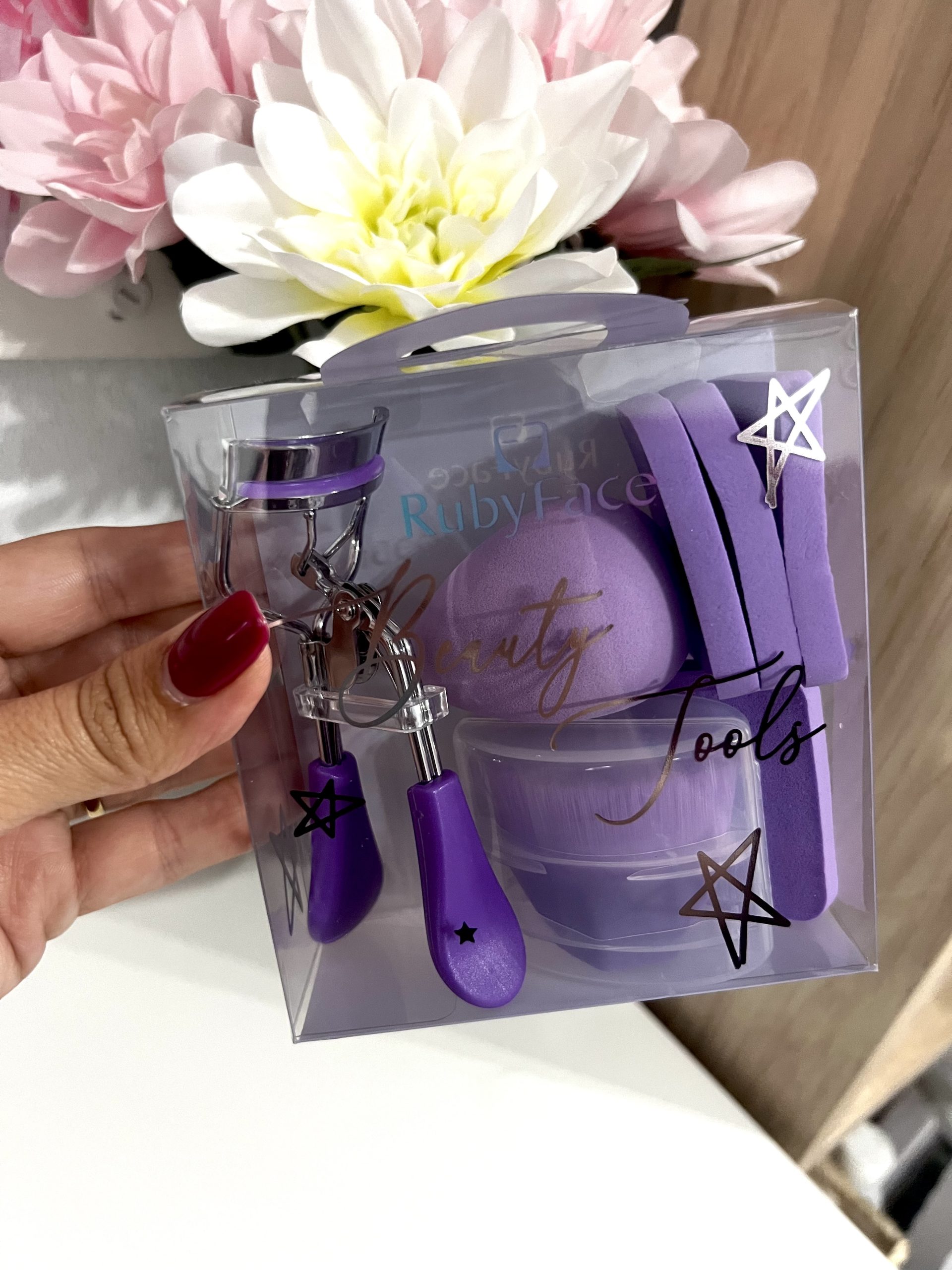 SET DE ESPONJA MORADA