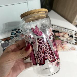 TAZA DE VIDRIO 550 ML MAMÁ ROSA