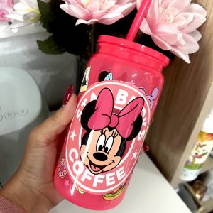 Vaso Plastico 500 ml MINNIE ROSA