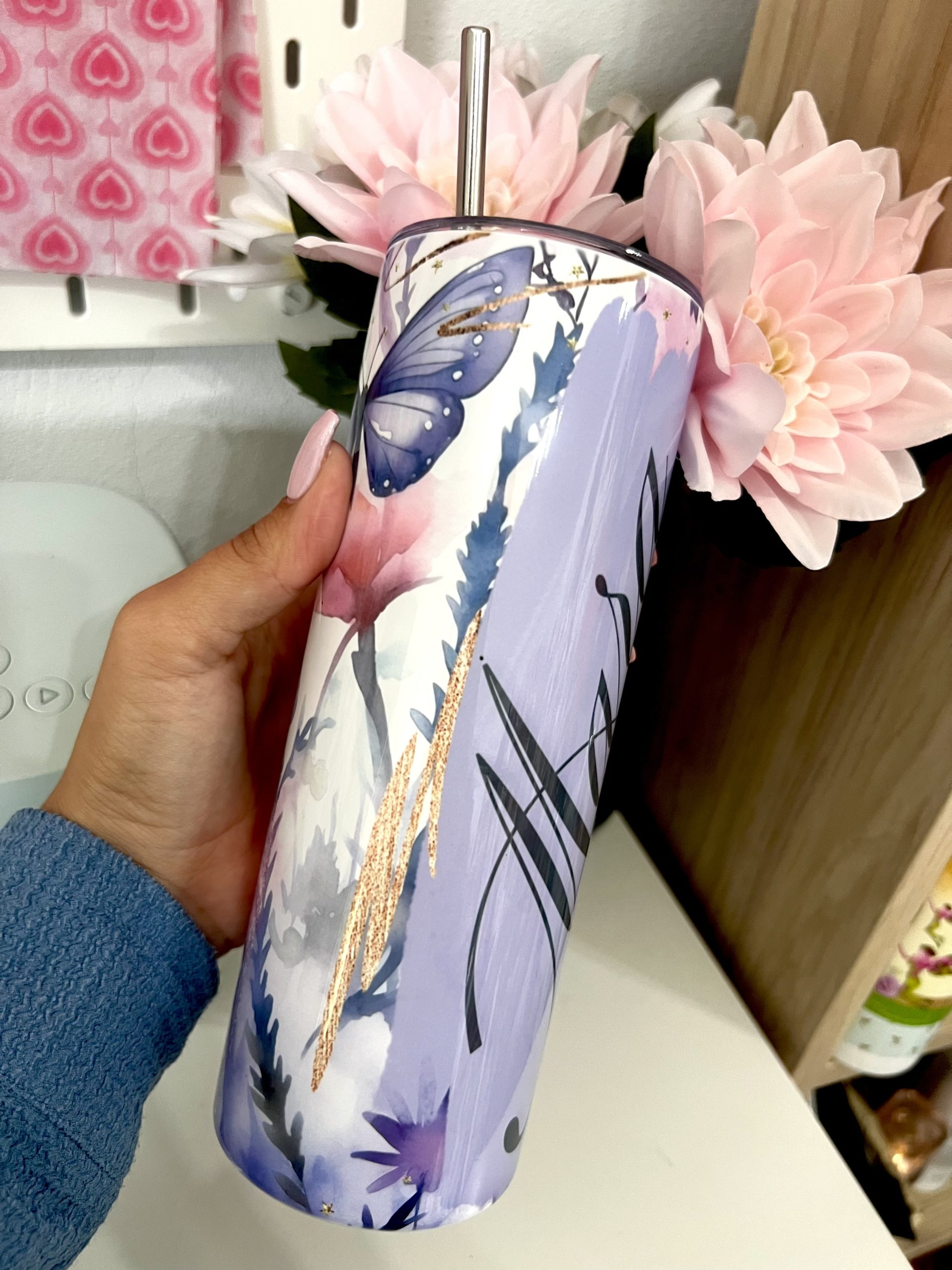 Tumbler 600 ml MARIPOSA - Imagen 2