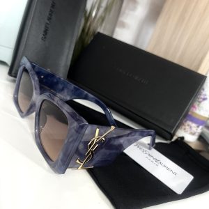 GAFAS GRABADA CON CAJA + FUNDA LAUREN AZUL