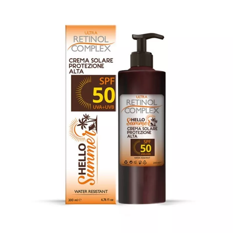 Crema Solar SPF 50 Protección Alta Resistente Al Agua Bronceado Saludable